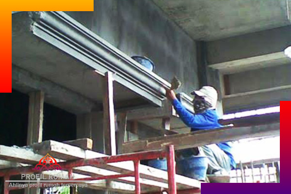 proses pembuatan profil rumah teras rumah