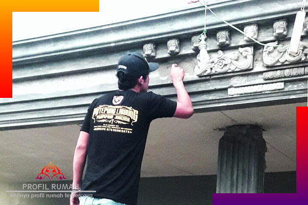 proses pembuatan profil rumah teras rumah
